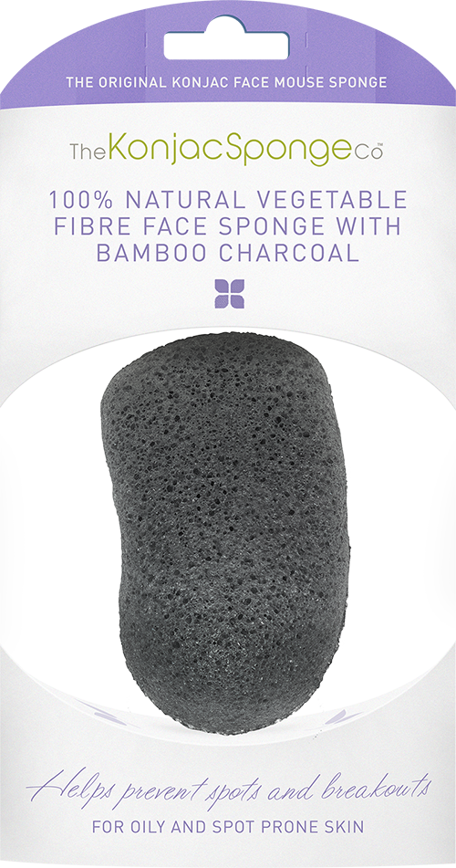 Konjac Face Mouse Bamboo Charcoal Spons | Cosmetica-shop.com