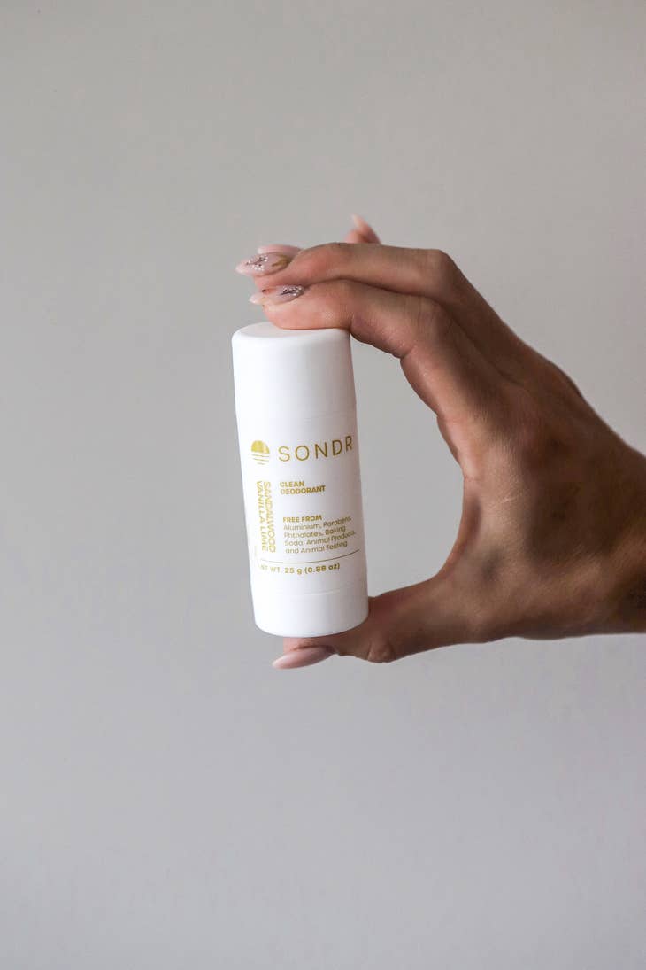 Sondr Sandalwood Vanilla Lime Clean Deodorant - 25G | Cosmetica-shop.com